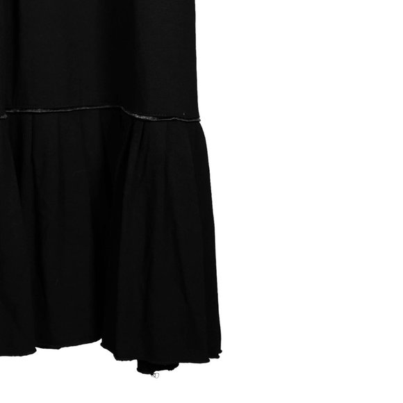 BCBG MaxAzria Women's Dress Black Beige Stretch Sleeveless Midi Fit Flare Size L - Picture 9 of 9